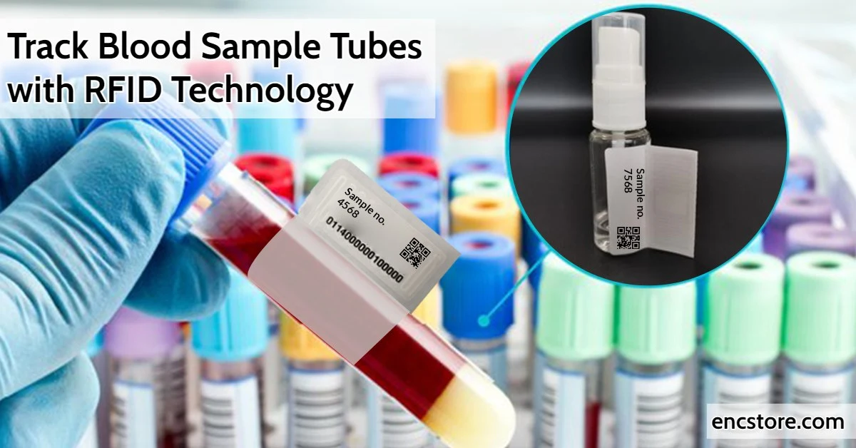 RFID labels and blood sample tube tracking for accuracy 