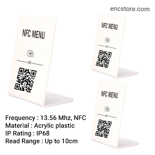 QR Code NFC Display Stand